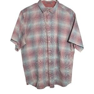 TOMMY BAHAMA Men's Linen Cotton Short Sleeve Button Shirt Casual Size L